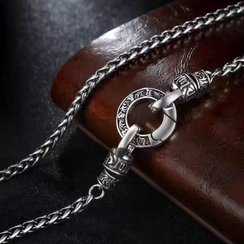 925 Sterling Silver Chain Necklace Men - New 925 Sterling Silver Necklace Woven