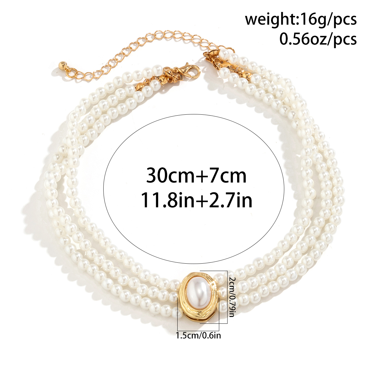 Multilayer Vintage Imitation P - đánh giá và giá Pearl Choker Necklace Vintage