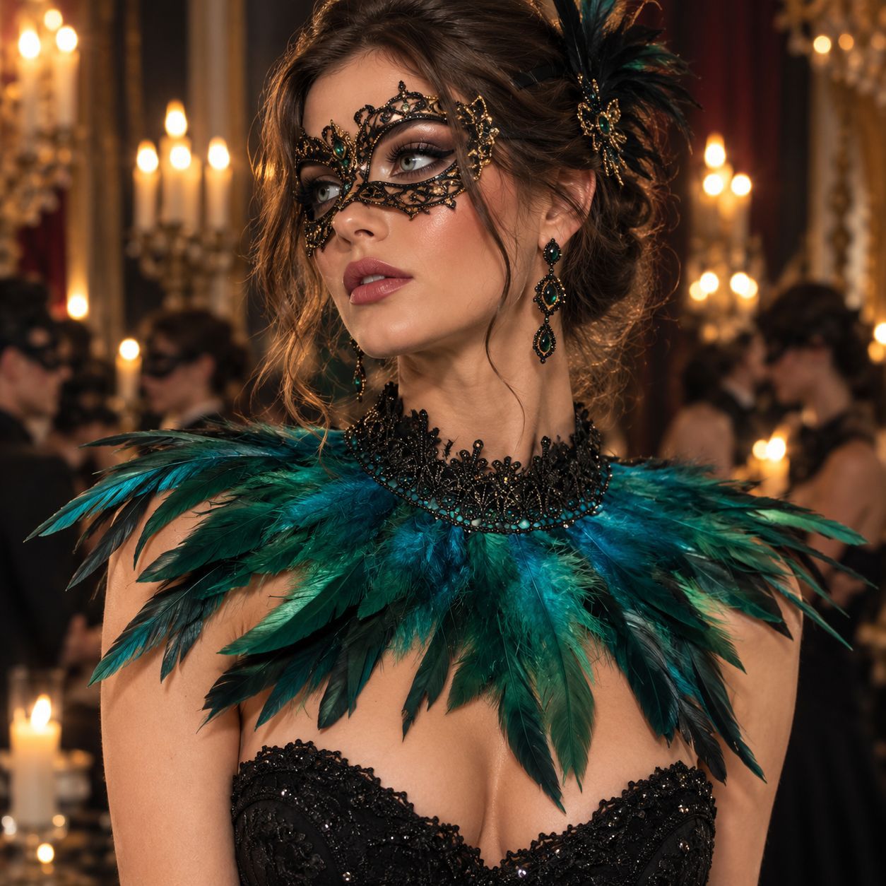 Gothic Feather Neck Collar Lac - đánh giá và giá Necklaces