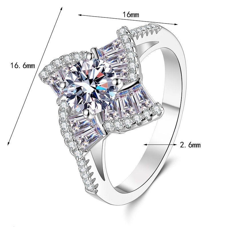 Apaison Sparkling 1 Carat D Co - đánh giá và giá Moissanite Engagement Ring 1 Carat