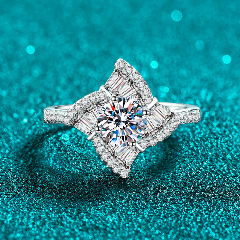 Apaison Sparkling 1 Carat D Co - đánh giá và giá Moissanite Engagement Ring 1 Carat