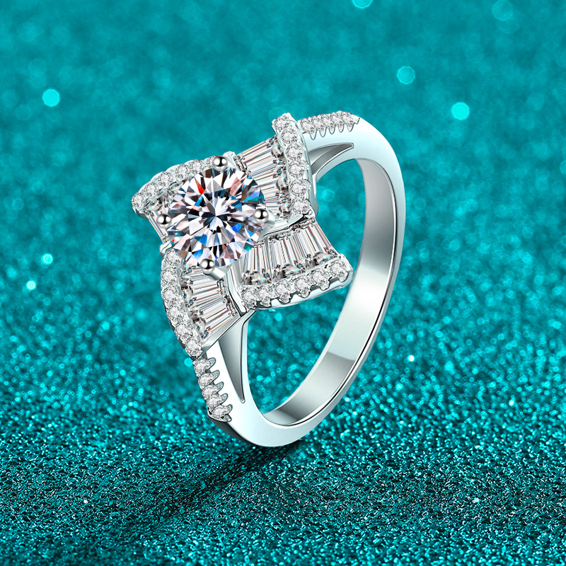 Apaison Sparkling 1 Carat D Co - đánh giá và giá Moissanite Engagement Ring 1 Carat
