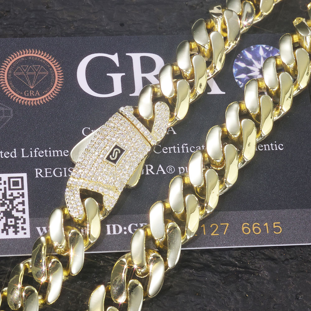 ESKEEM New 925 Silver Monaco C - đánh giá và giá Cuban Link Chain 12Mm