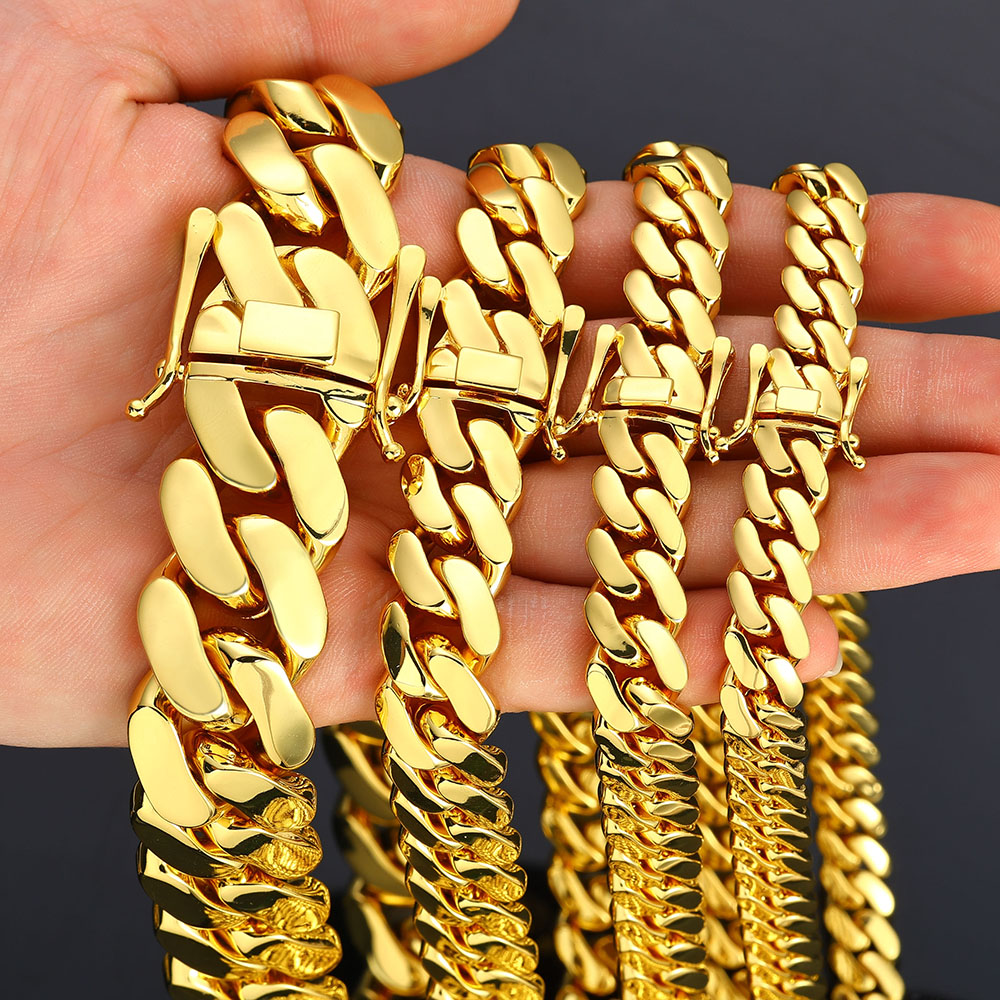 Wholesale 10mm/12mm/15mm/20mm  - đánh giá và giá Cuban Link Chain 12Mm