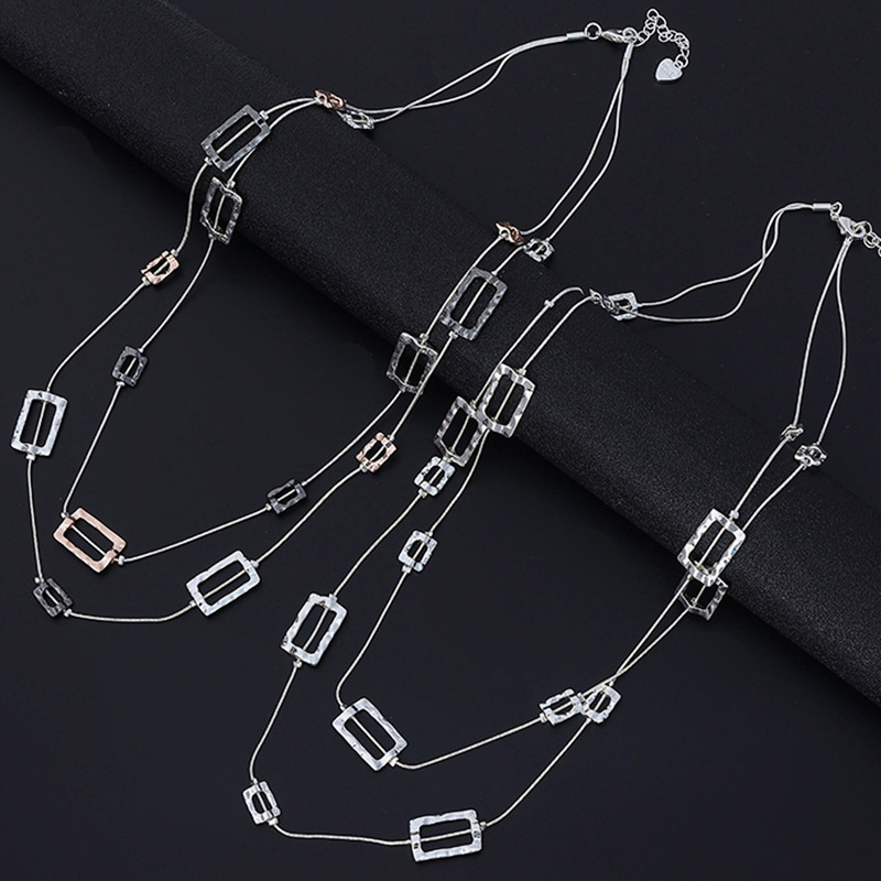 Layered Long Chain Necklace Ha - đánh giá và giá Layered Pendant Necklace Aesthetic