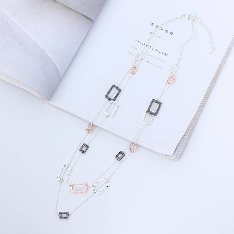 Layered Long Chain Necklace Ha - đánh giá và giá Layered Pendant Necklace Aesthetic