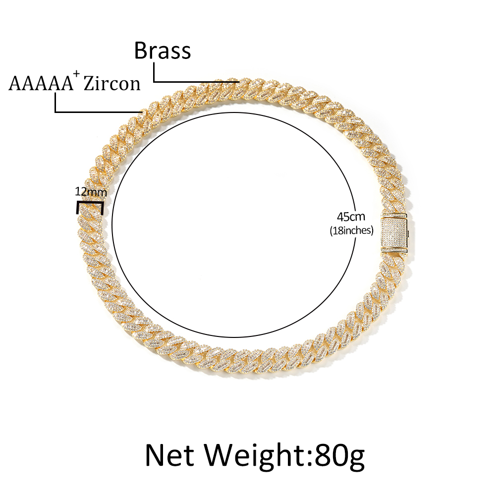 THE BLING KING 12/15mm Miami C - đánh giá và giá Cuban Link Chain 12Mm