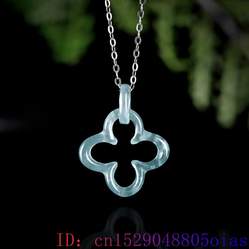 Blue Myanmar Jadeite Four Leaf - đánh giá và giá Necklaces