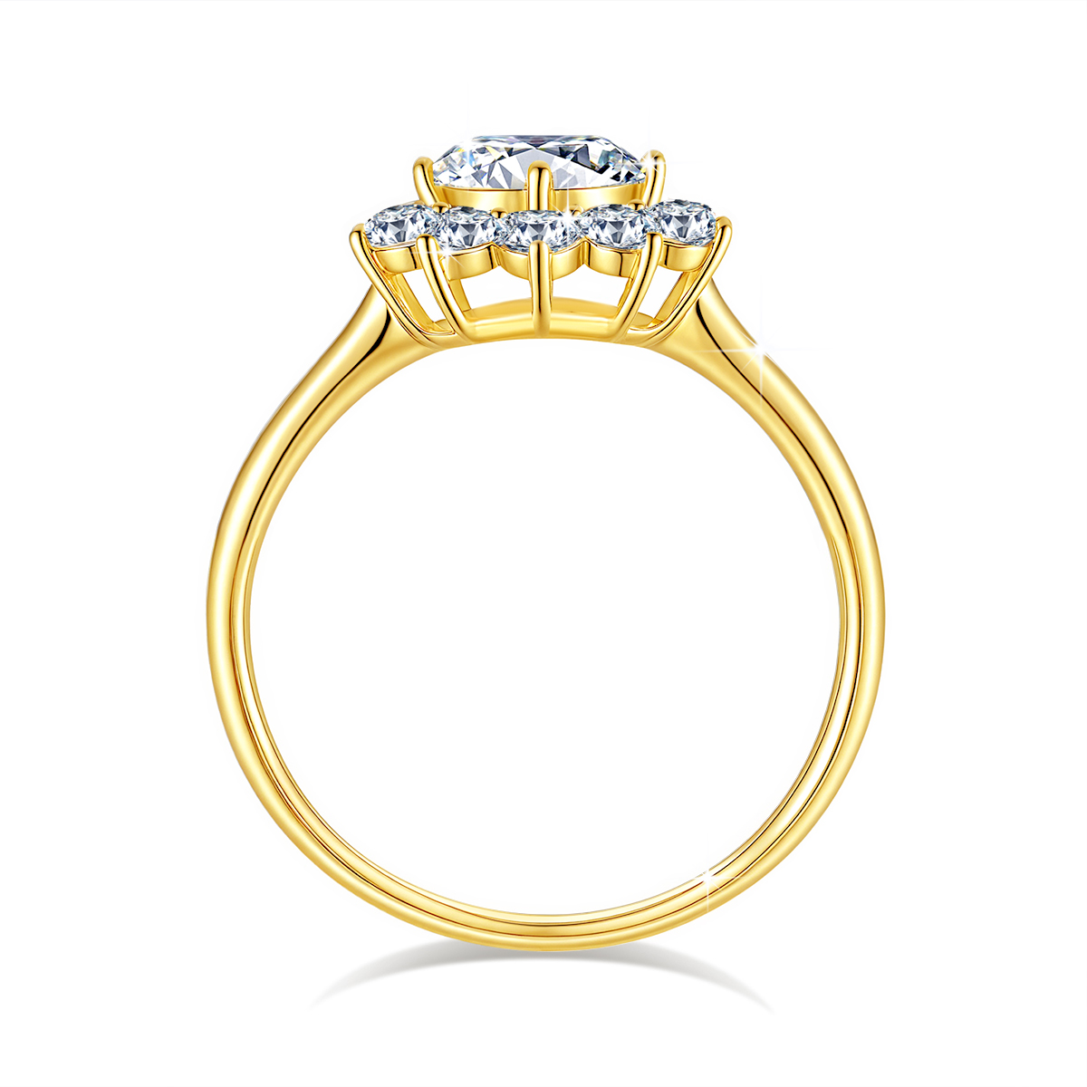 1 Carat Luxury Flower Wedding  - đánh giá và giá Moissanite Engagement Ring 1 Carat