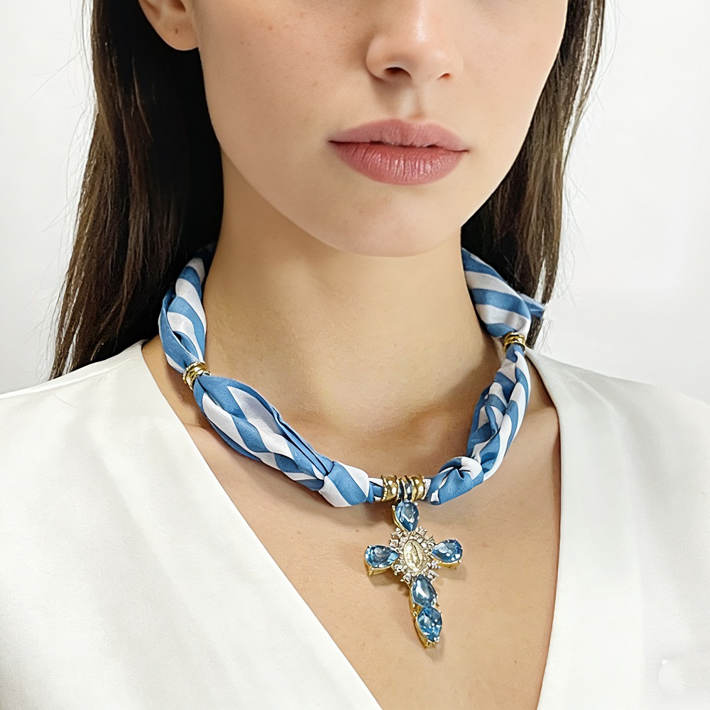 Golden Sun Charms Scarf Neckla - đánh giá và giá Pearl Choker Necklace Vintage