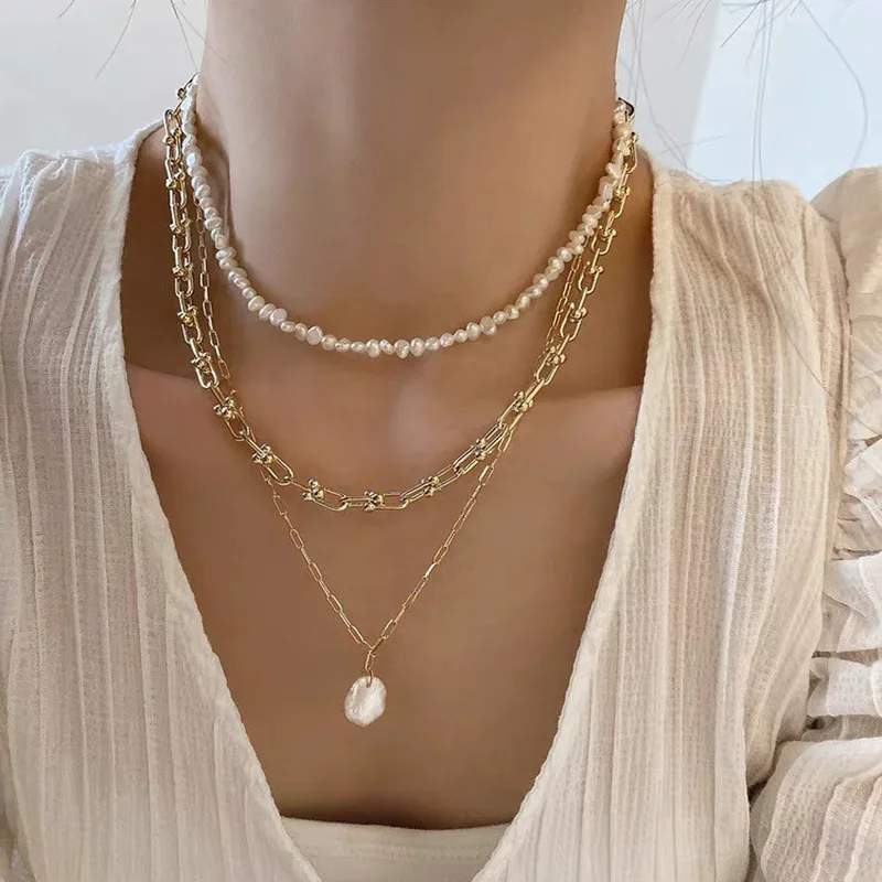 Pháp Retro Liên Kết Dây Chuyền - đánh giá và giá Pearl Choker Necklace Vintage
